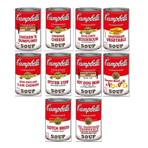 Andy warhol série soupe - andy,
